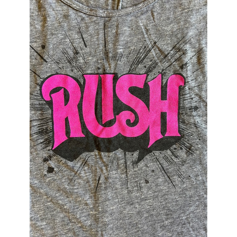 Chaser x Rush Band Gray M Tank Top Made in USA High-Low Music Rock n Roll Chic - Picture 2 of 8